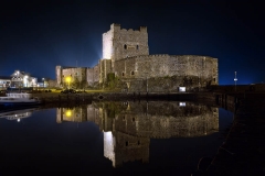 Carrickfergus Castle by night