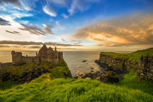 Dunluce Castle Antrim Coast Irish landmark Northern Ireland summer