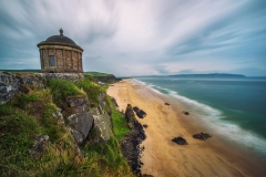 Mussenden Temple located on high cliffs near Castlerock in Northern Ireland