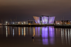 Titanic Belfast in the night